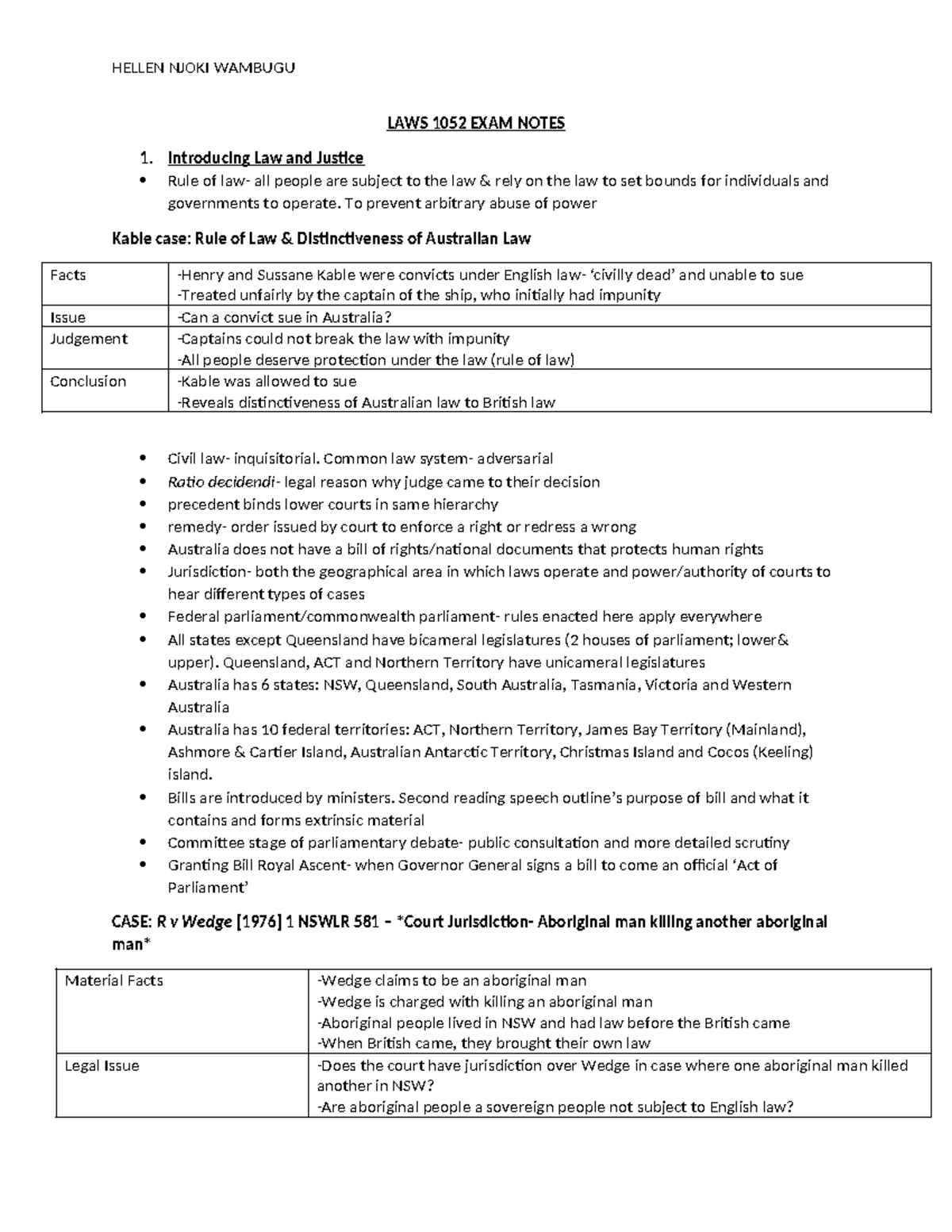 LAWS 1052 Final Exam Notes: Understanding Law, Justice, and Jurisdiction - Document Preview