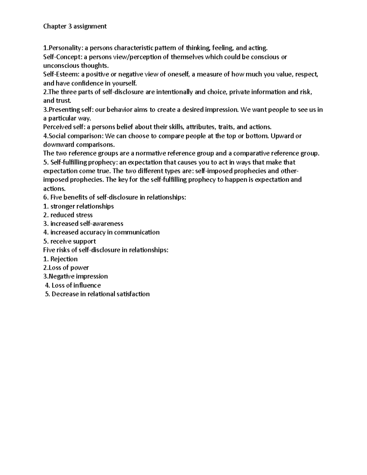 Ch. 3 Interpersonal Communication - Key Concepts and Notes - Studocu