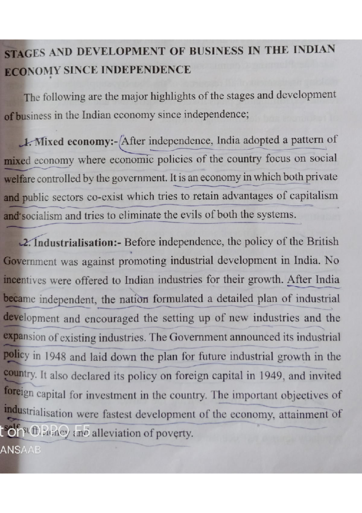 Stages AND Development OF Business IN THE Indian Economy Since ...