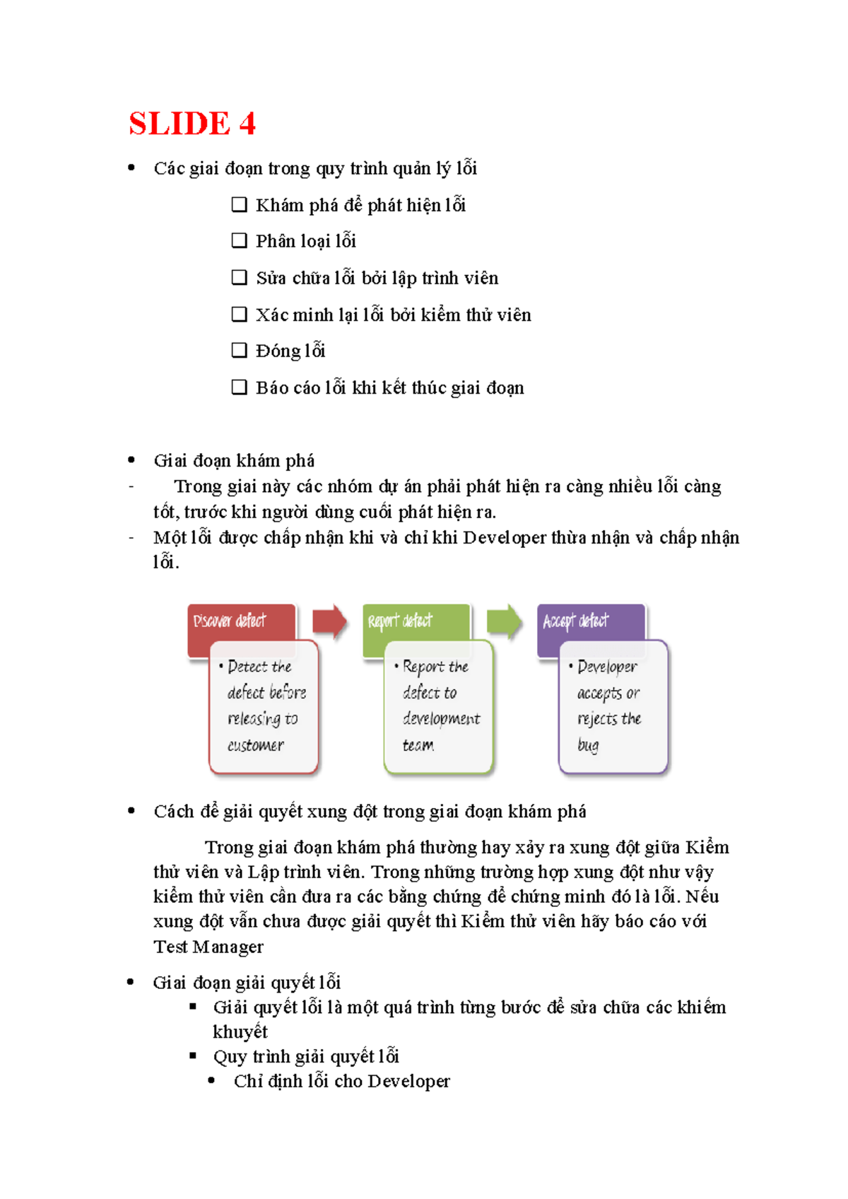 Silde 8 - Lecture notes on error management process in software testing ...