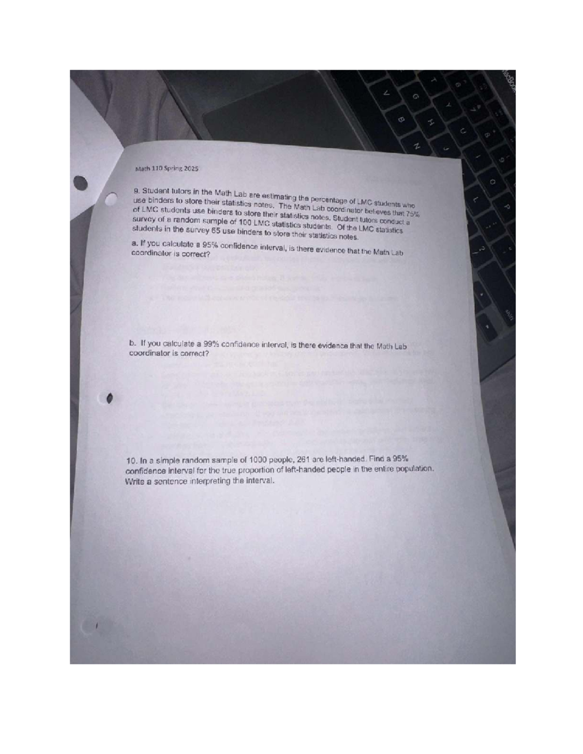 Math 110 Spring 2025 - Comprehensive Exam Study Guide: Key Topics and ...