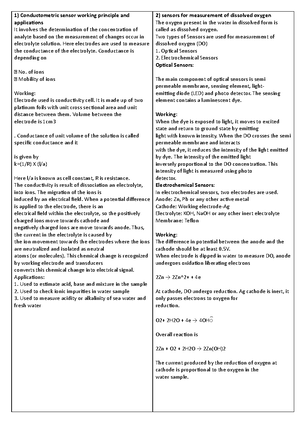 Chem Module 3 imp ques - very important useful summary notes - What is ...