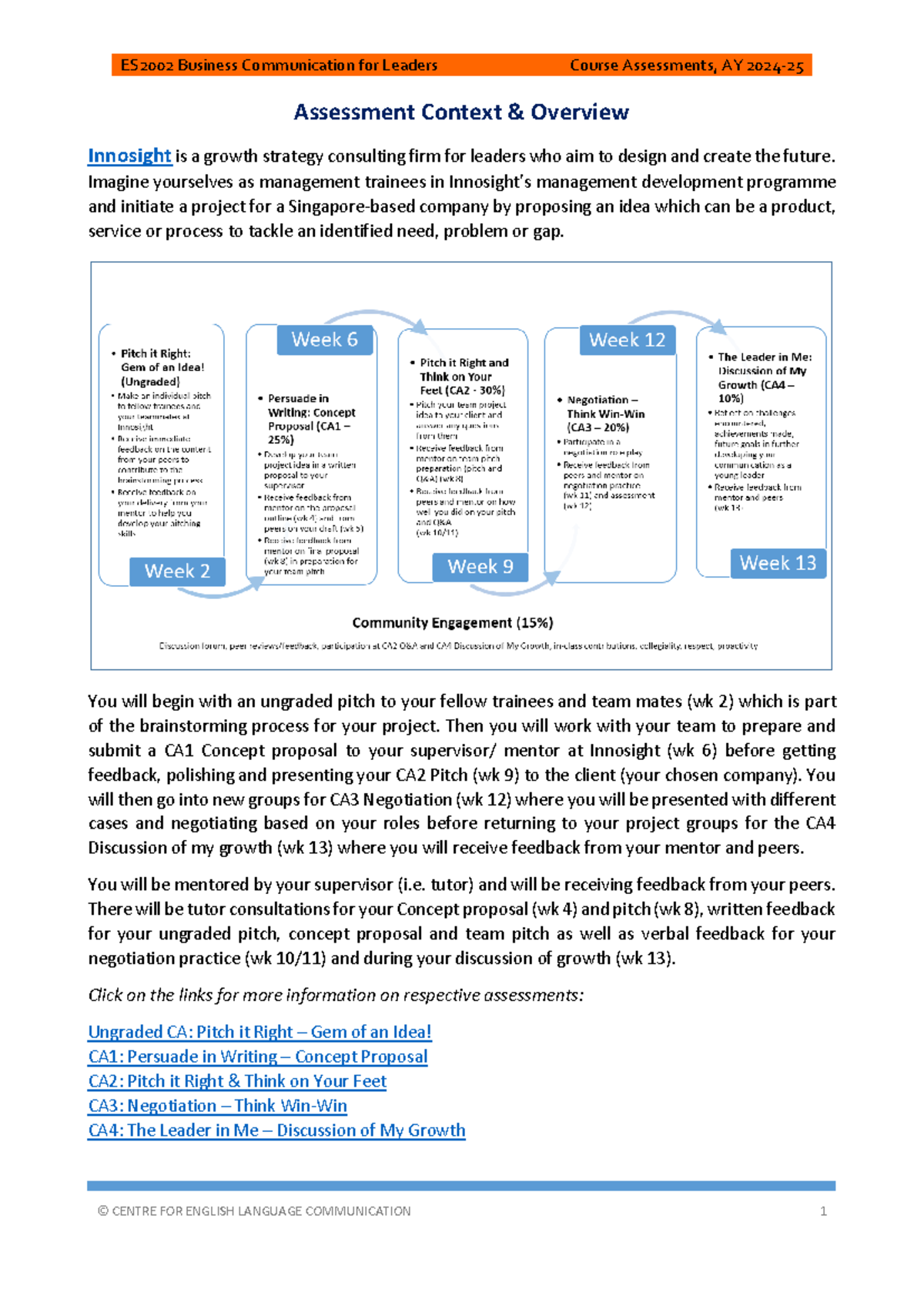 1. Course Assessments - AY2024 25 S2 - Assessment Context & Overview ...