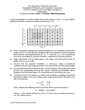 EIE4100 Assign 1 other - v,bjv - Computer Vision And Pattern ...