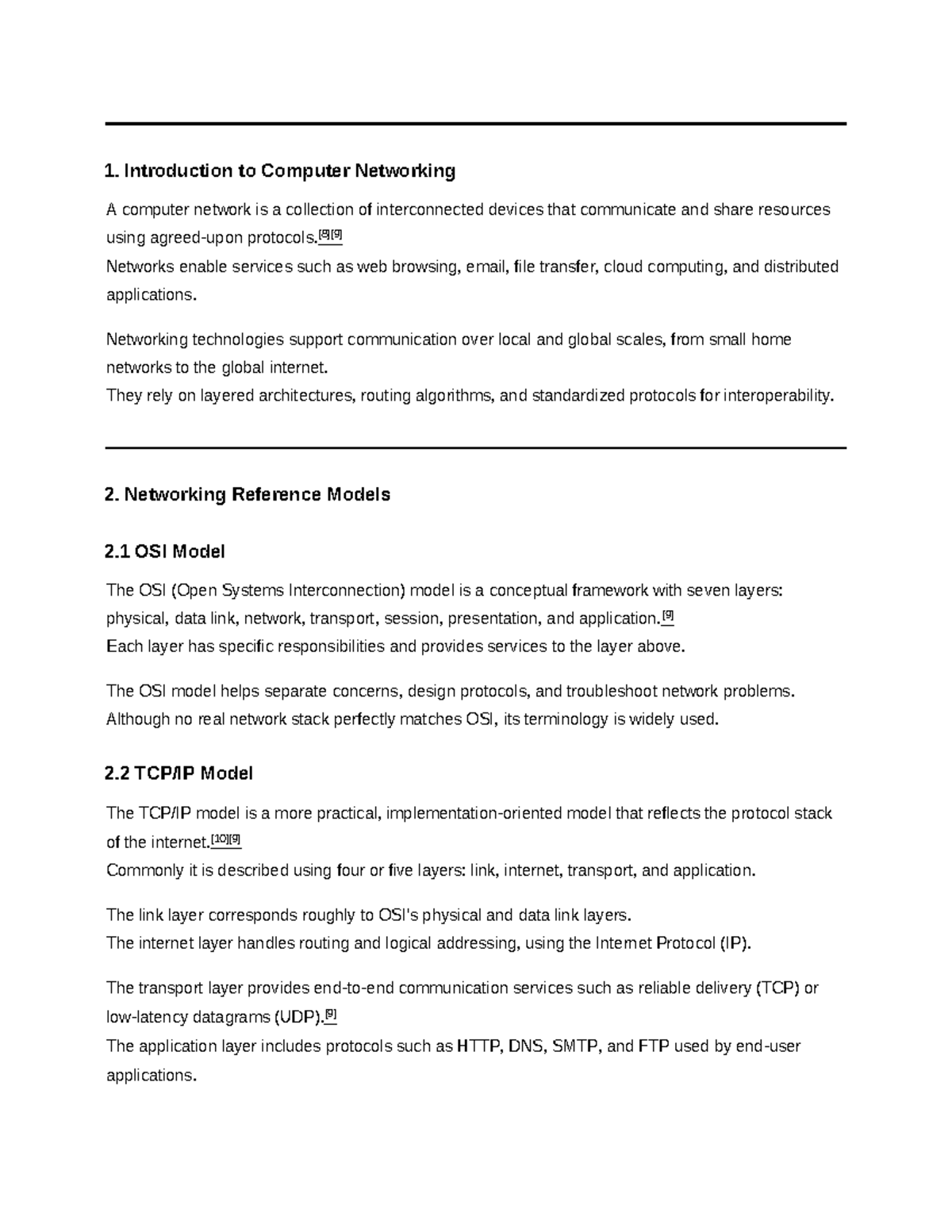 D3 - Computer Networking Lecture Notes: Concepts & Protocols - Studocu