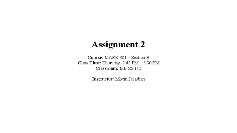 MARK 301 Assignment 2: SWOT Analysis of PST Adhesive Tape - Studocu