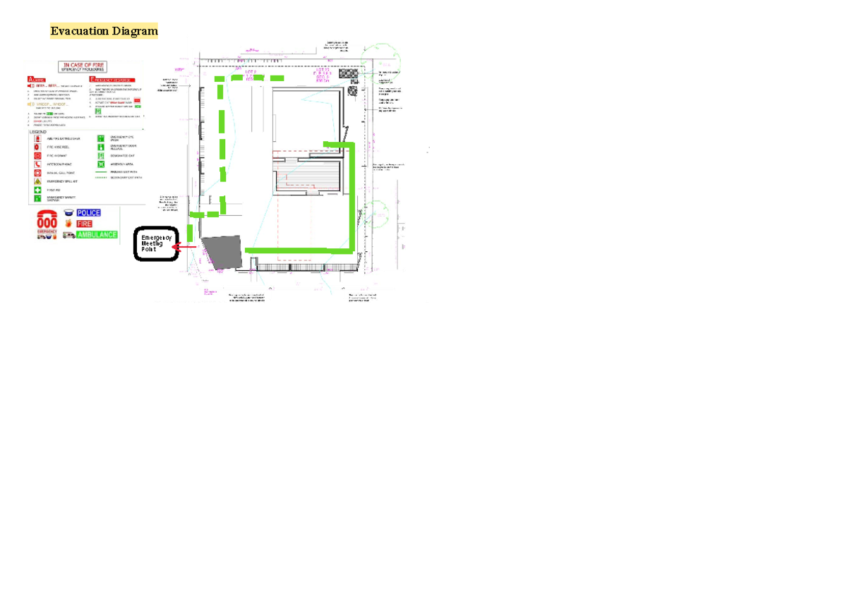 Emergency Evacuation Diagram for Residential Building Project - Studocu