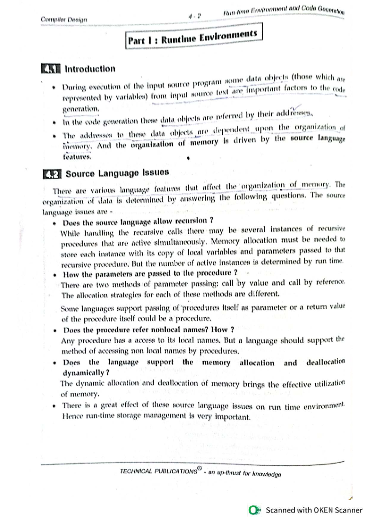 CD UNIT-4: Runtime Environment and Code Generation in Compiler Design ...