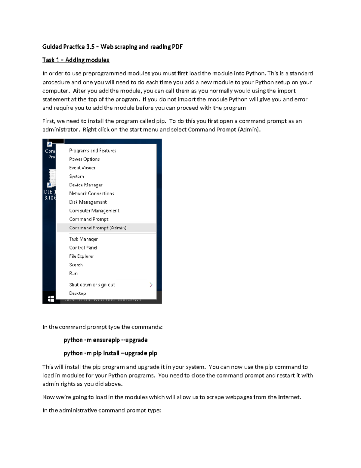 Python Guided Practice 3.5: Web Scraping and PDF Handling Techniques ...