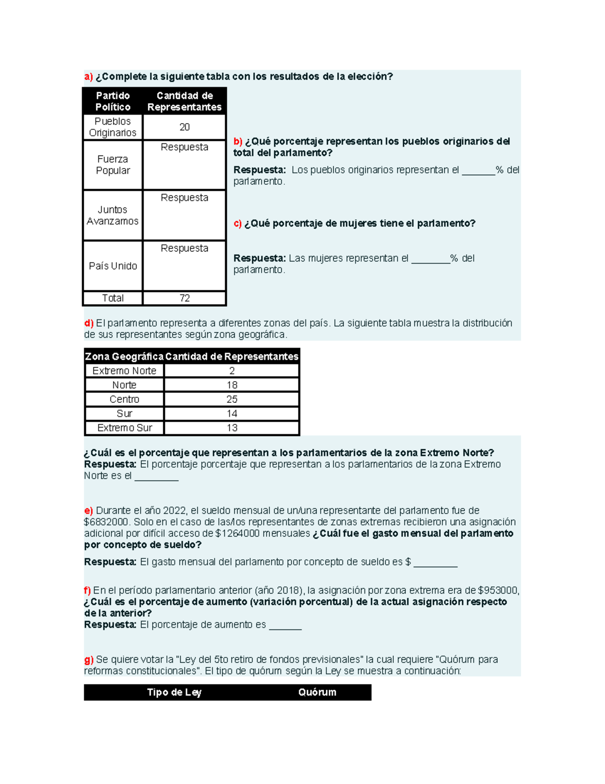 ALGE 1,2,3,4 - Prueba Práctica: Análisis Electoral y Económico - Document Preview