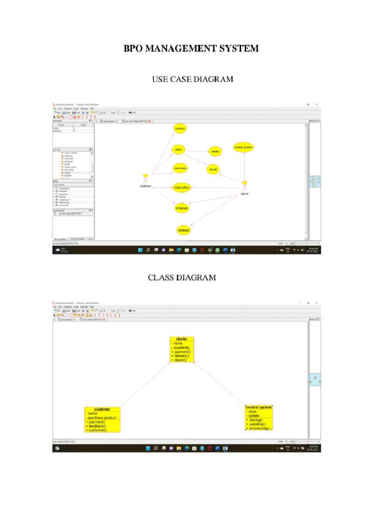 13. BPO Management System UML Diagrams and Use Case Analysis - Studocu