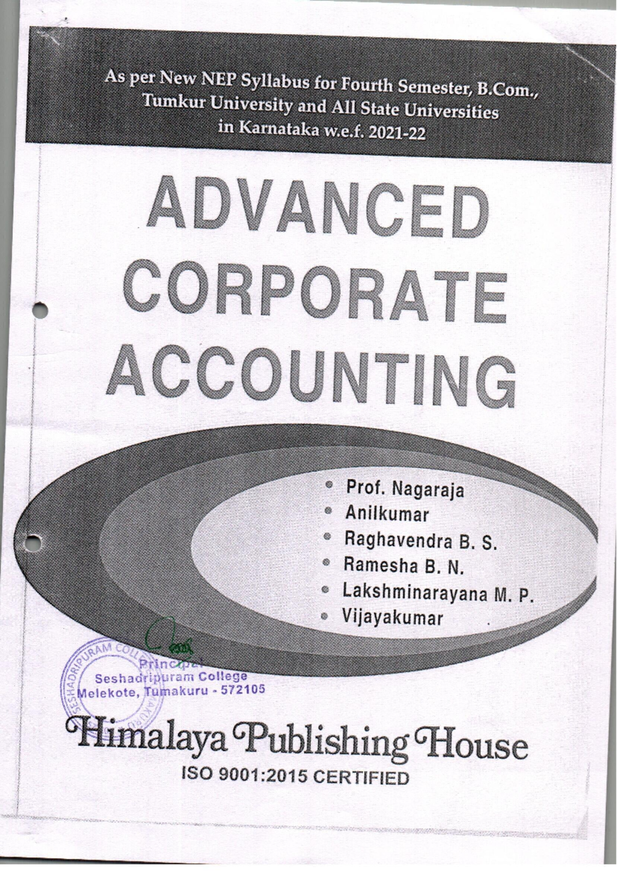 Advanced Corporate Accounting Notes for B.Com. 4th Sem - NEP Syllabus ...