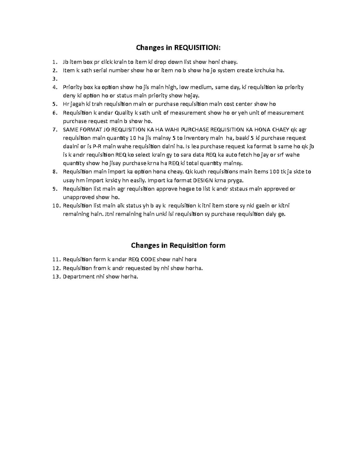Admin and Store Customization for Requisition System Changes - Studocu