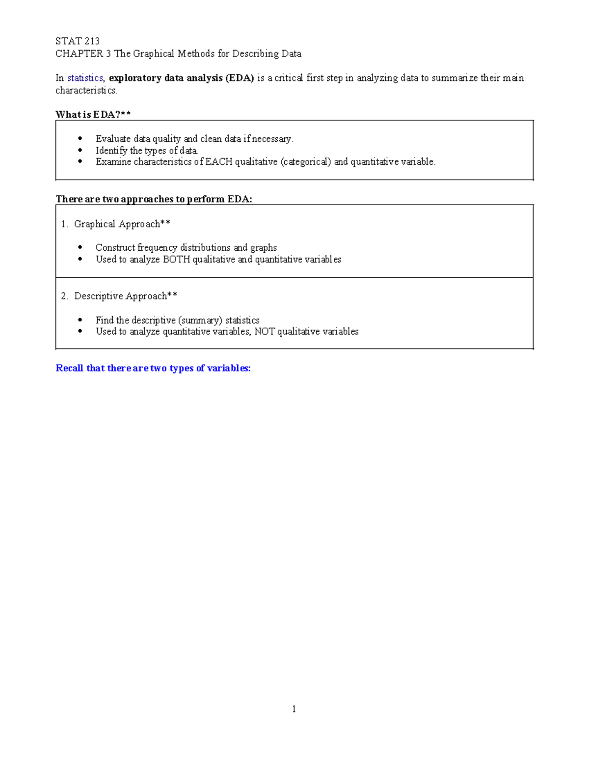 STAT 213 - Chapter 3 - Exploring Graphical Methods for Data - Studocu