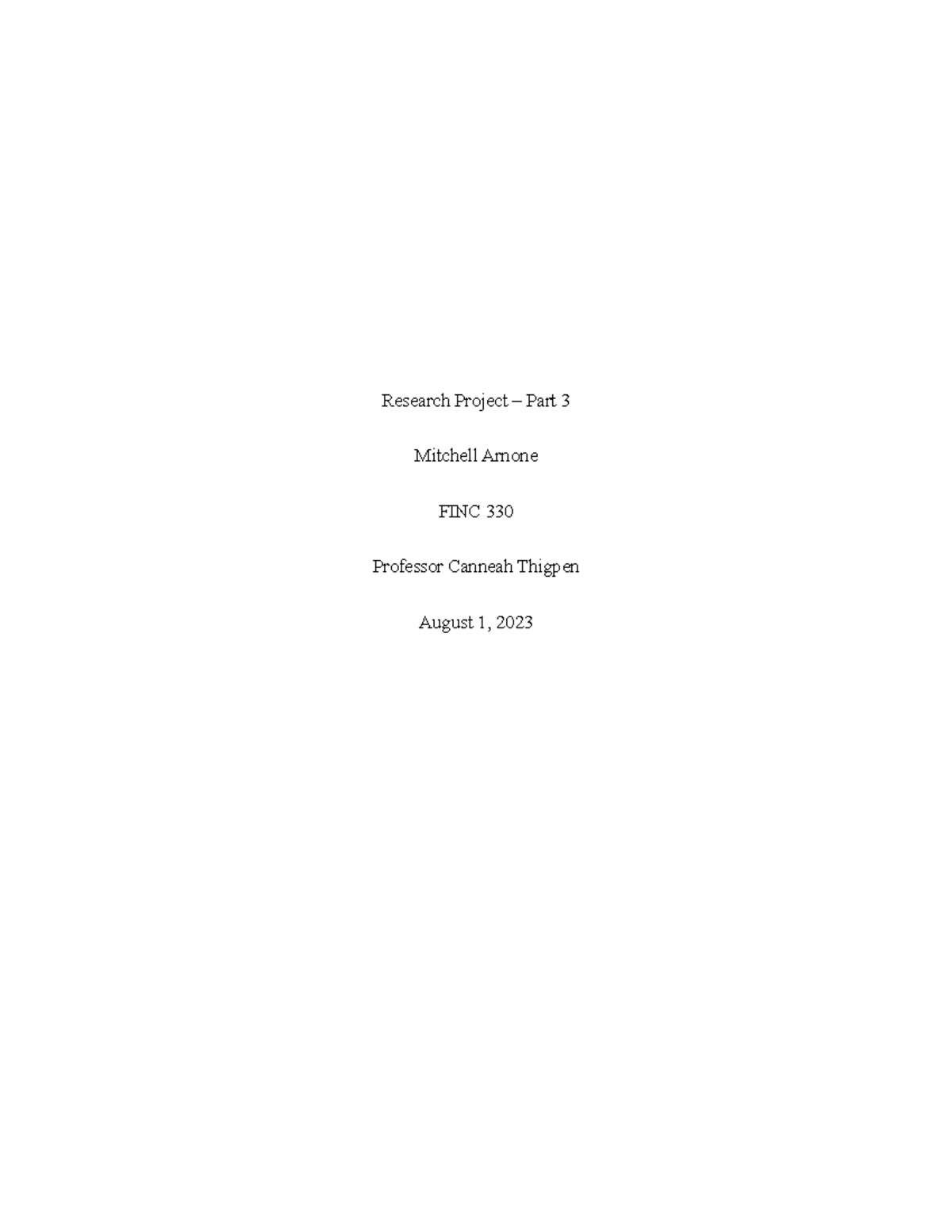 Target Corp Financial Analysis and Recommendations - FINC 330 - Studocu