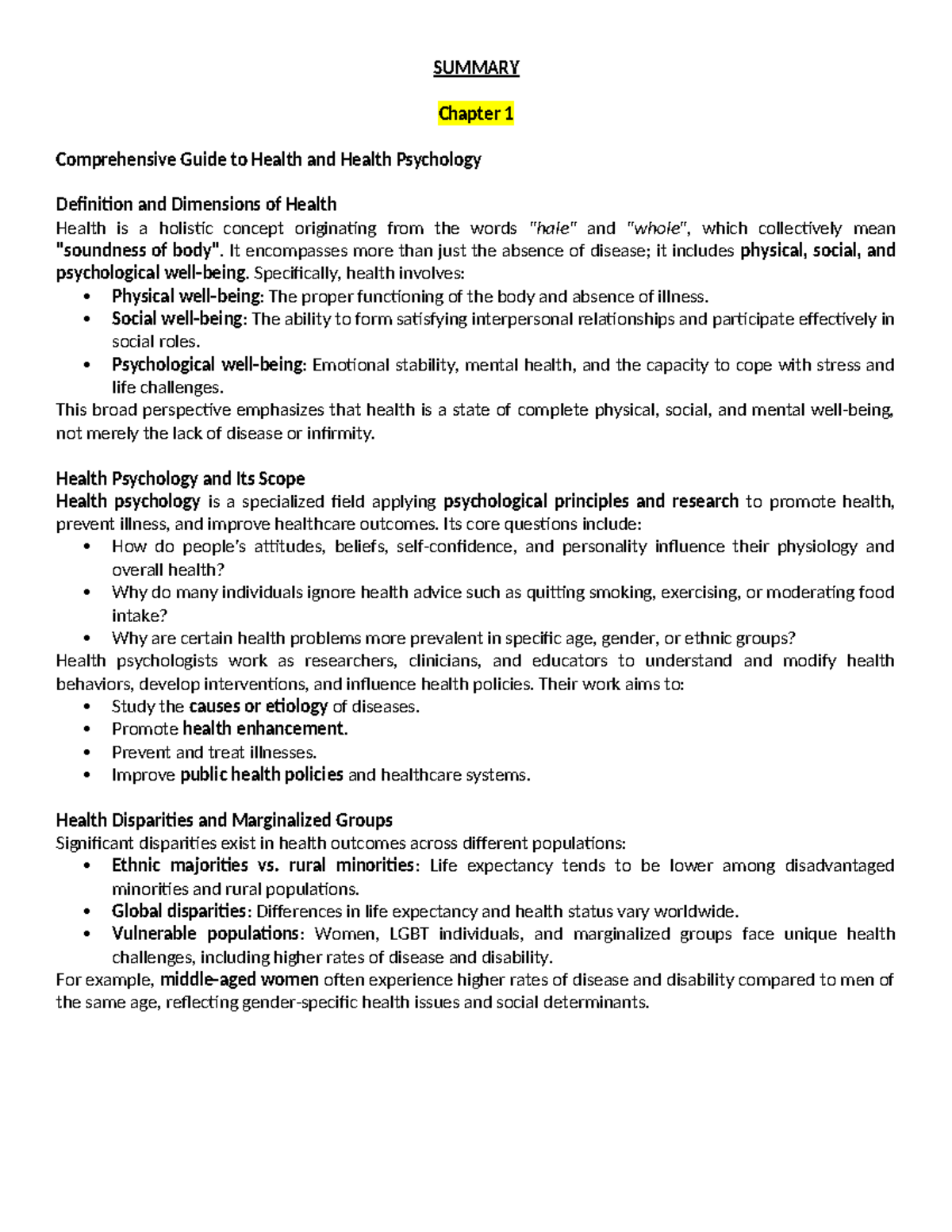 Comprehensive Guide To Health Psychology And Behavior Change Theories