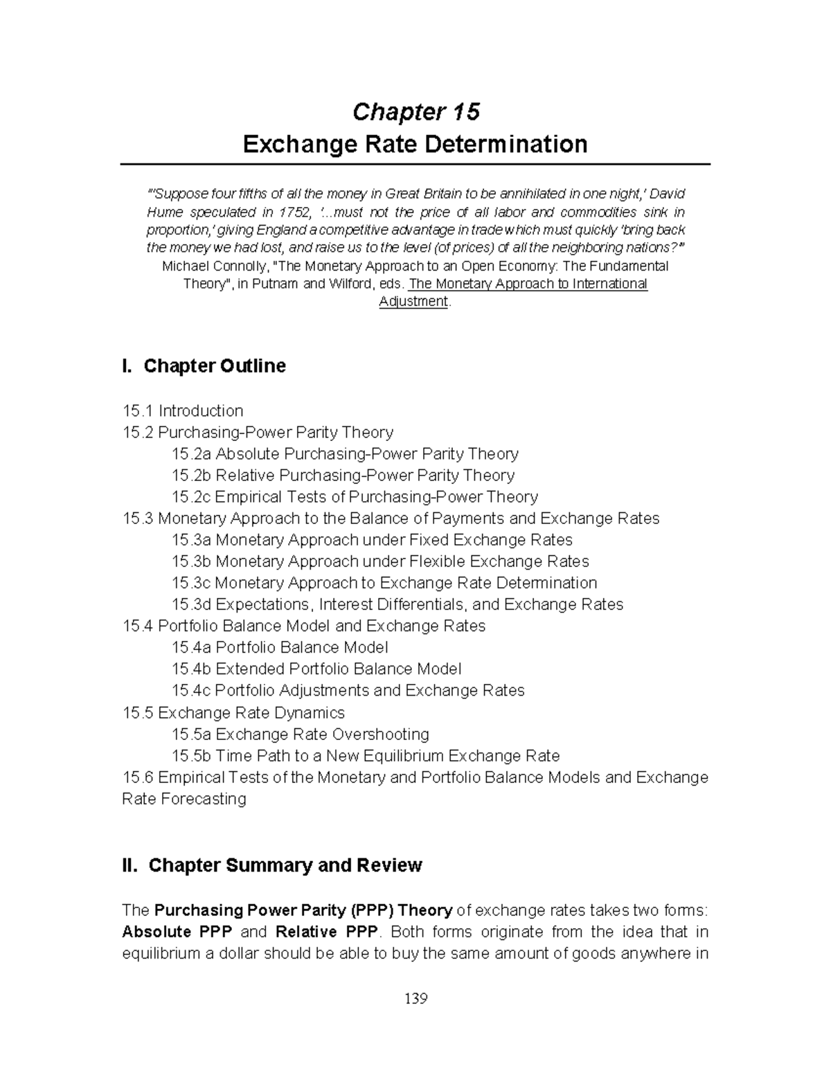 Salvatore Study Guide: Chapter 15 - Exchange Rate Determination - Studocu
