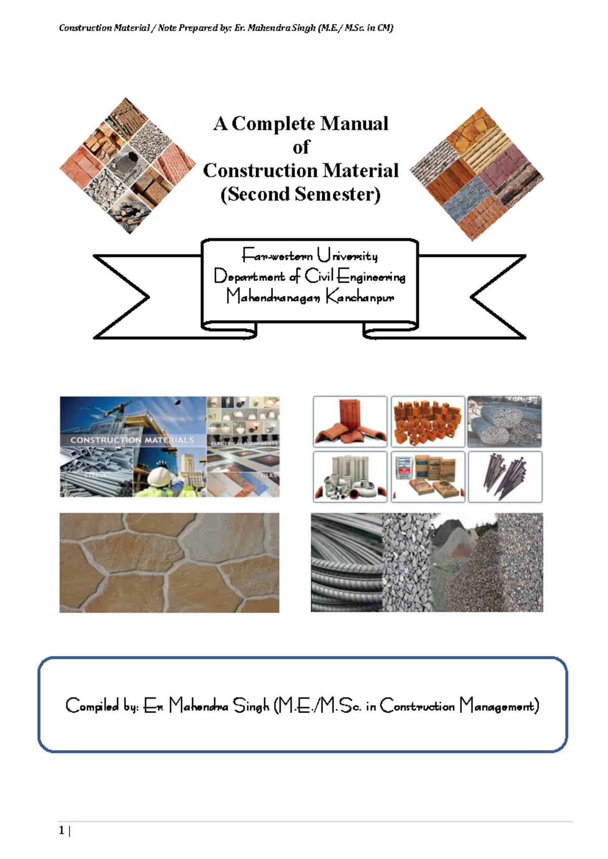 Construction Materials 1: A Comprehensive Guide for CE Students - Studocu
