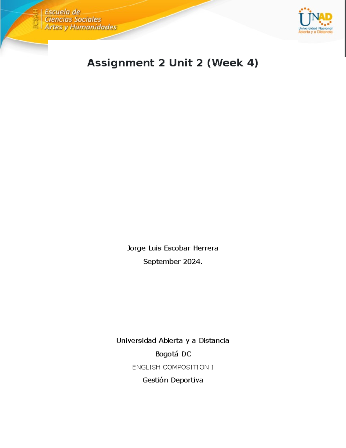 Assignment 2 Unit 2 – English Composition I (Week 4) - Studocu