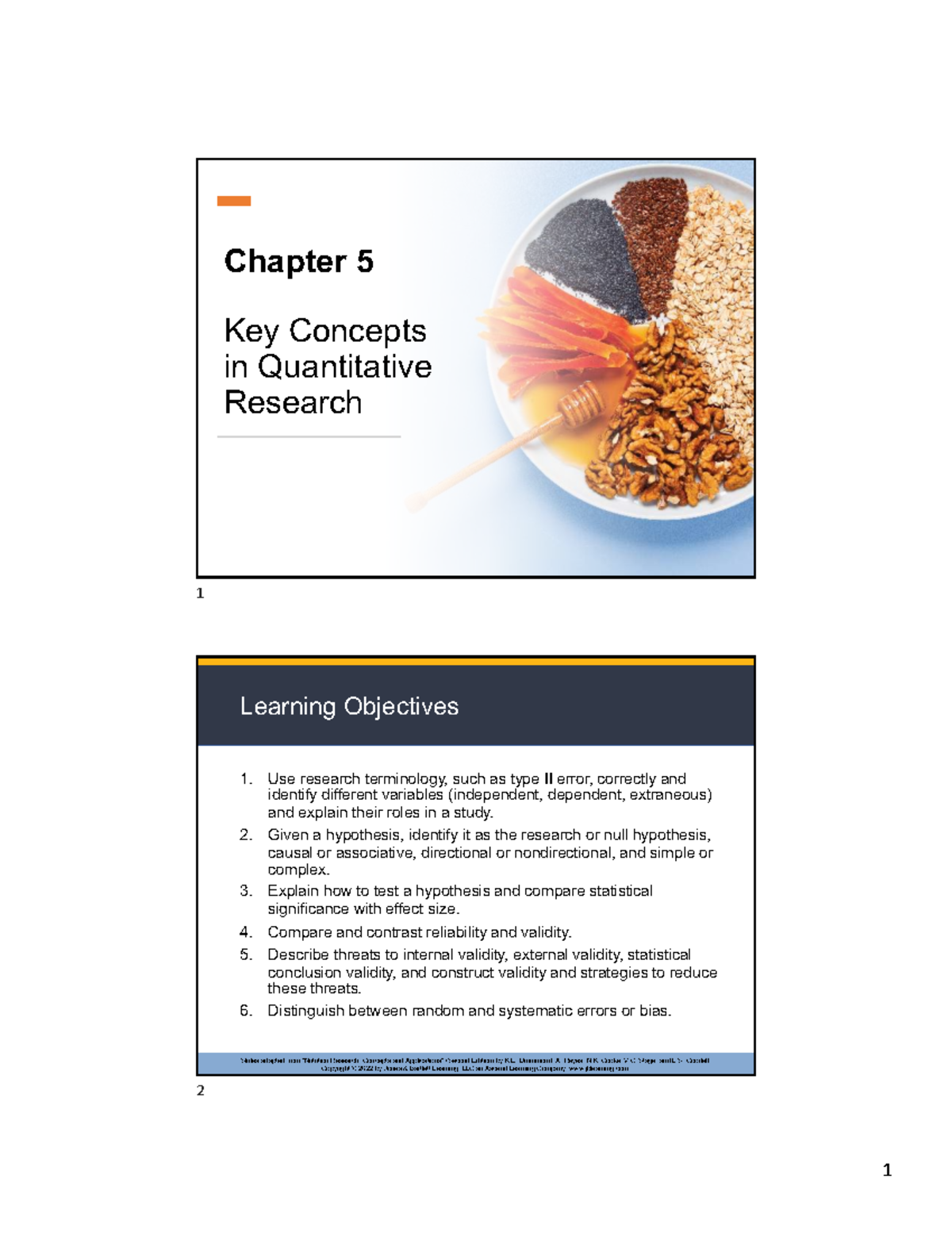 Key Concepts in Quantitative Research (FHTA 101) - Slides adapted from ...