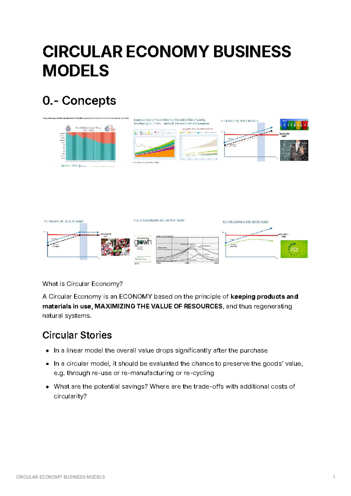 Circular Economy Business Models: Concepts and Practices for ...