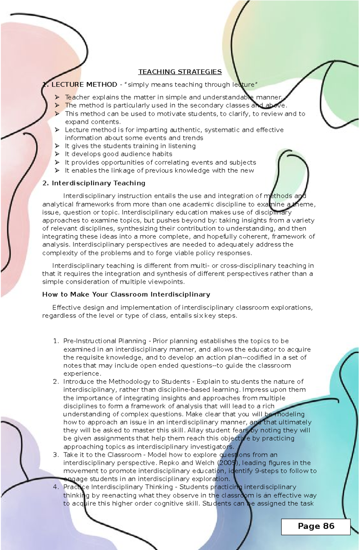 TEACHING STRATEGIES: Effective Methods for Engaging Students - Studocu