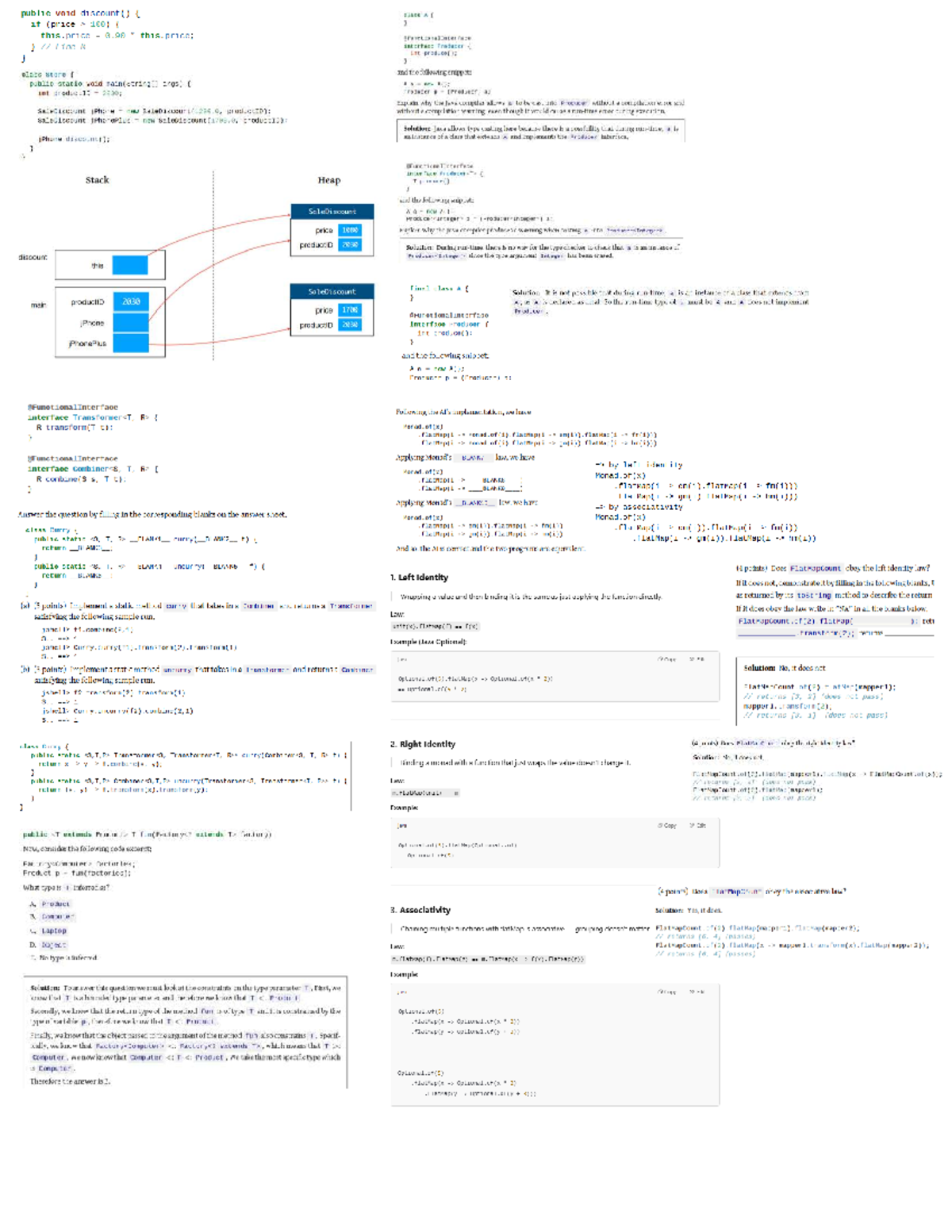 Final Exam Cheatsheet for CS101: Java Programming Concepts - Studocu