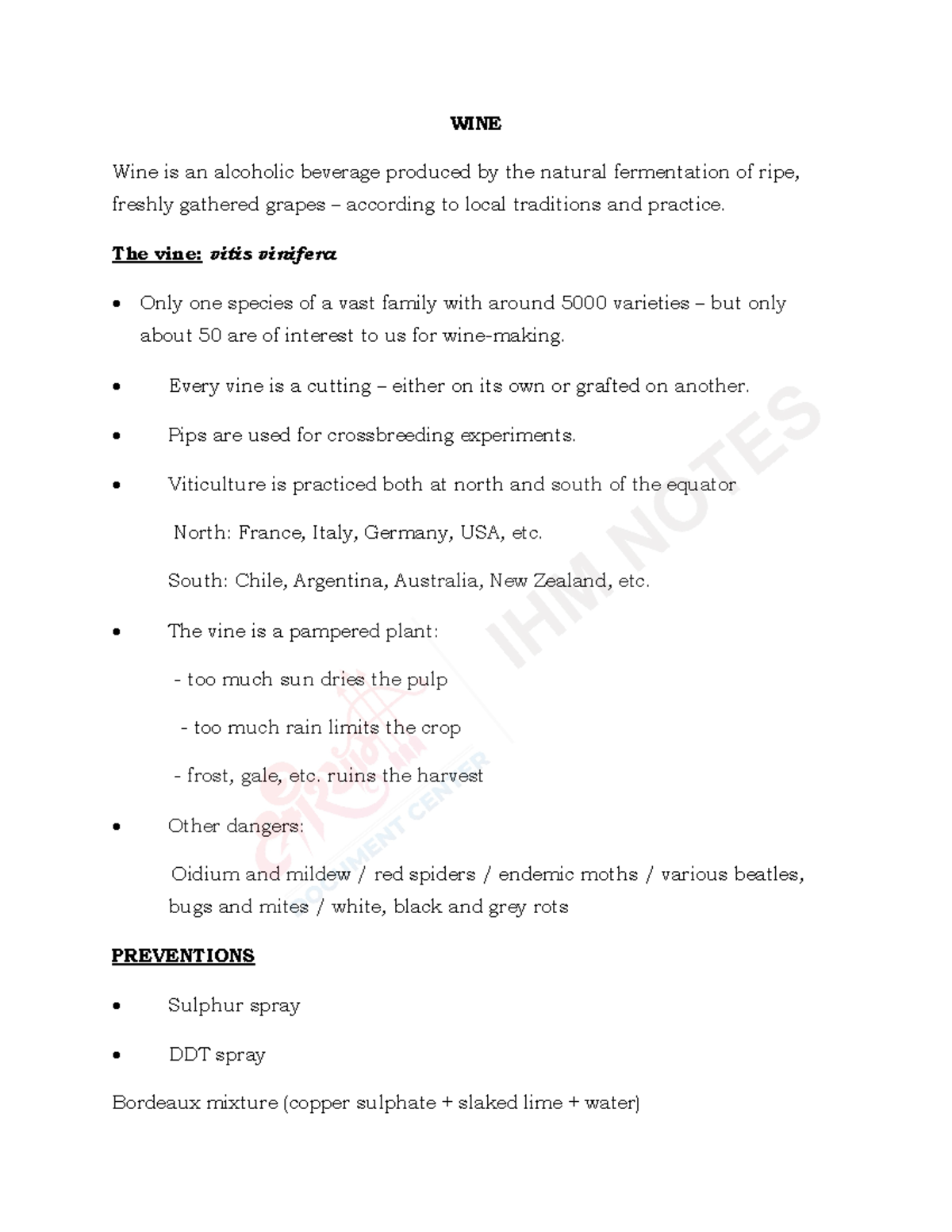 11. Wine Intro - Lecture Notes 5: Understanding the Basics of ...