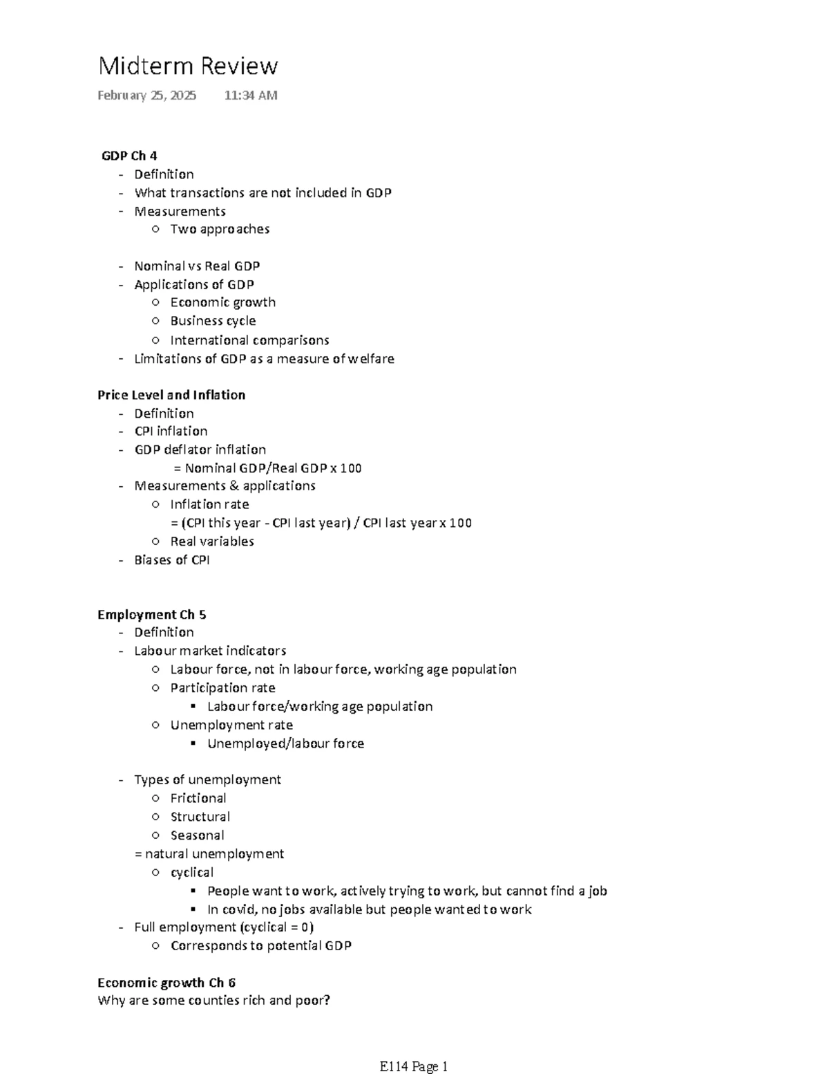 Practice Midterm Exam for Economics 101: Key Concepts and Questions ...