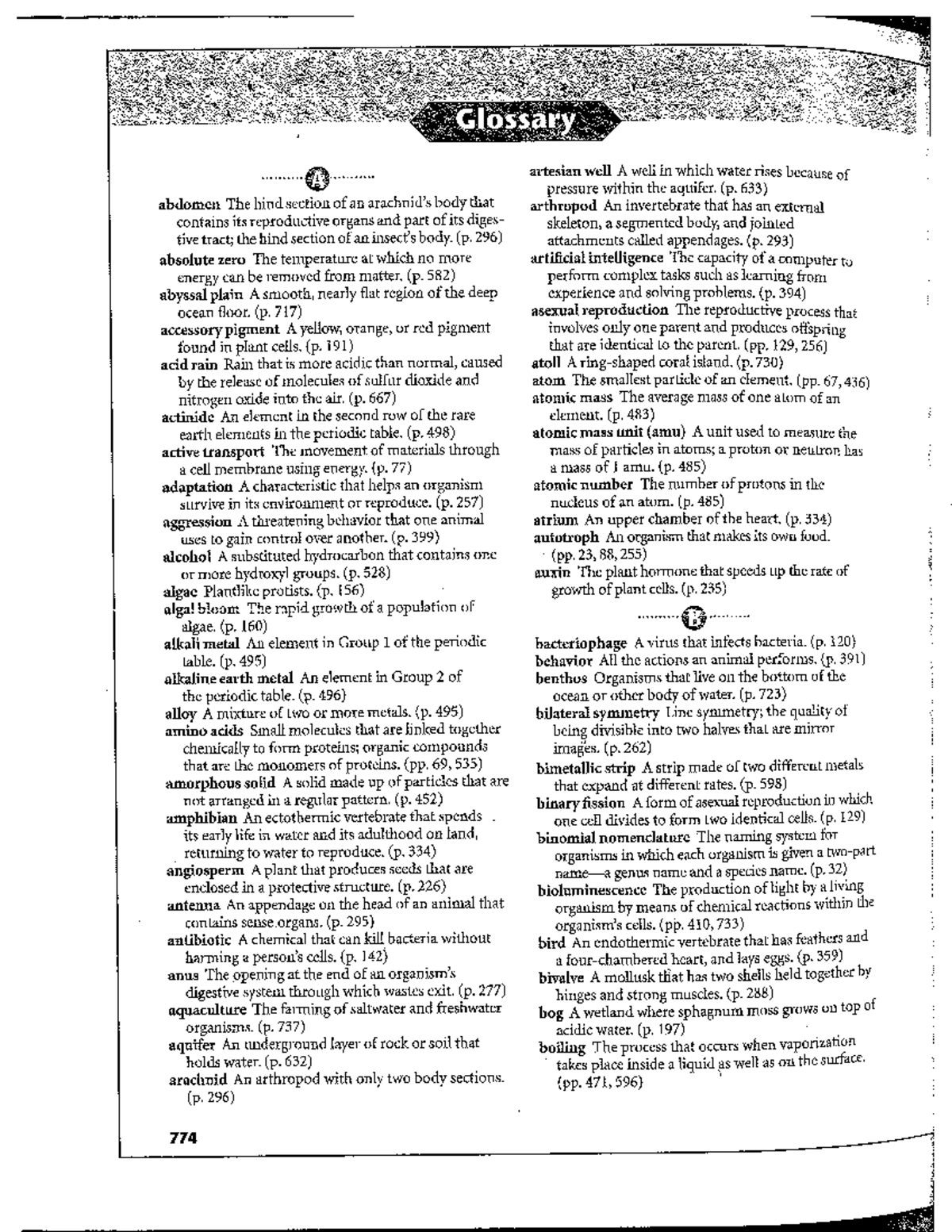 Biology Glossary: Key Terms and Definitions for Study (BIO 101) - Studocu