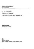 J.D.Livingston Electronic-properties of engineering materials Solutions Manual