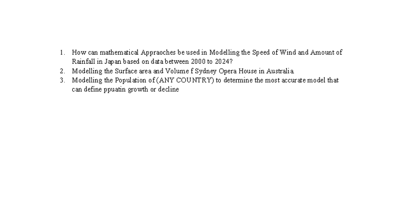Math suggestion topics - Subject Methods Mathematics - How can ...