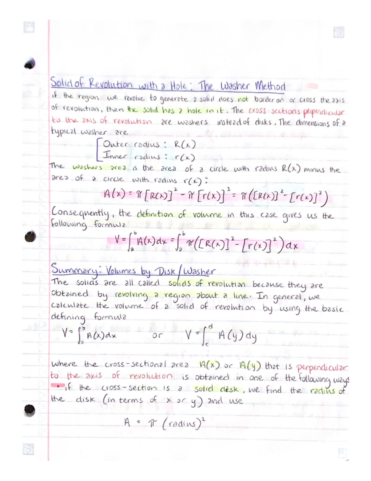 6.2 Solid of Revolution: Washer Method Explained - Maurino Bautista ...