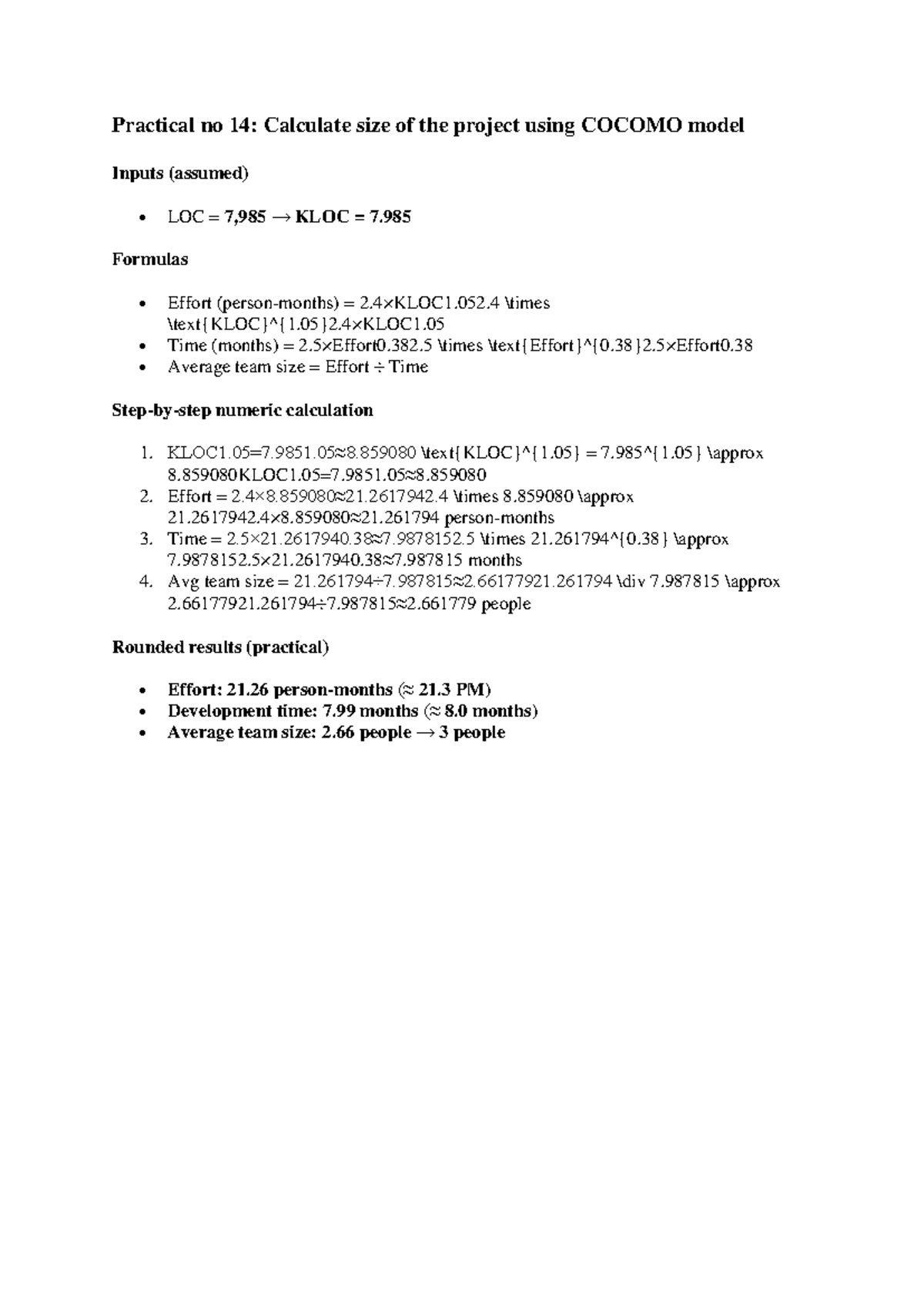 Prac no 14 - This practical is a software engineering project ...