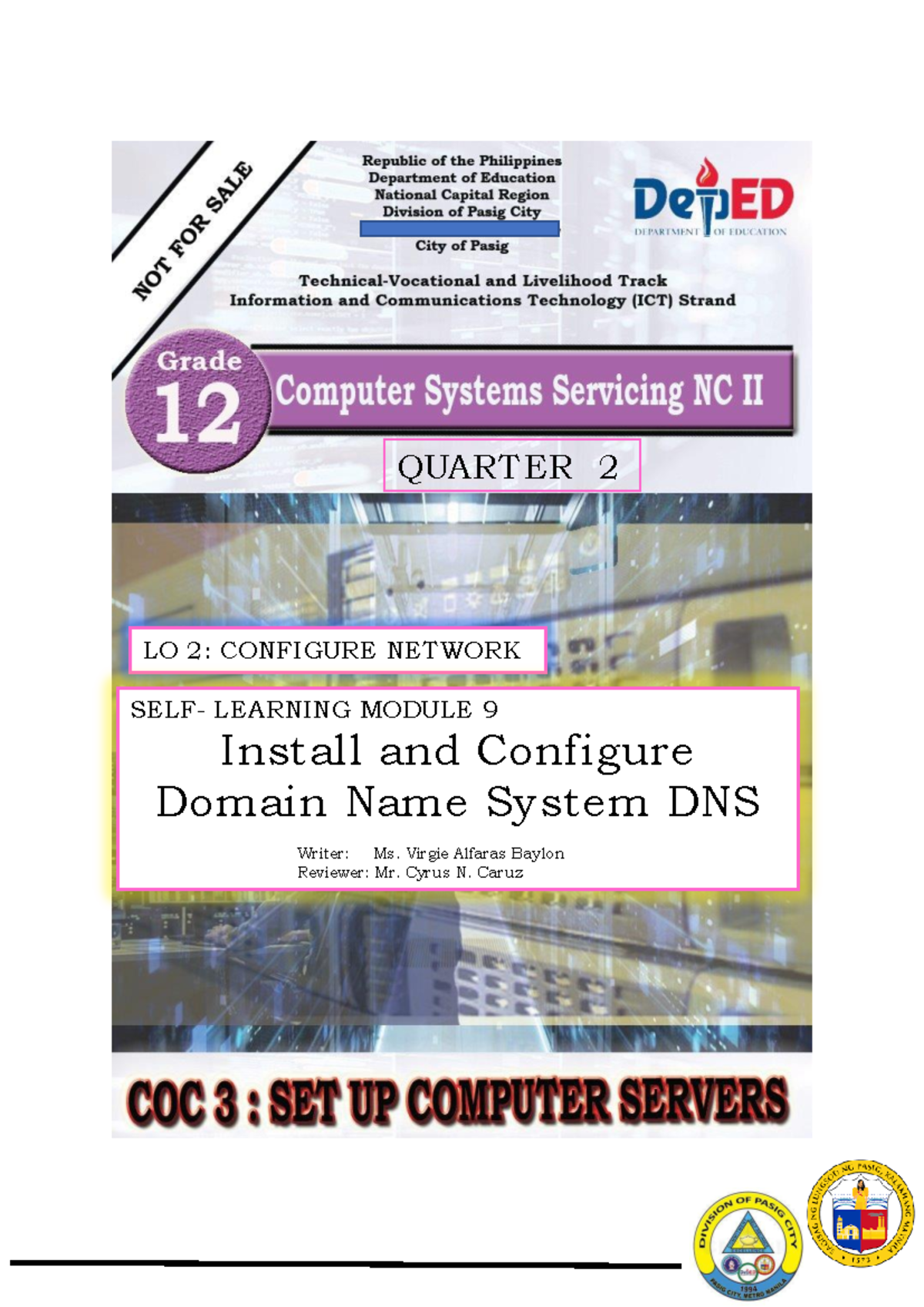 TVL CSS12 Quarter 2: Self-Learning Module on DNS Configuration - Studocu