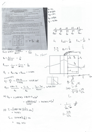 MA3003 Heat Transfer Notes: Key Concepts and Equations Explained - Studocu