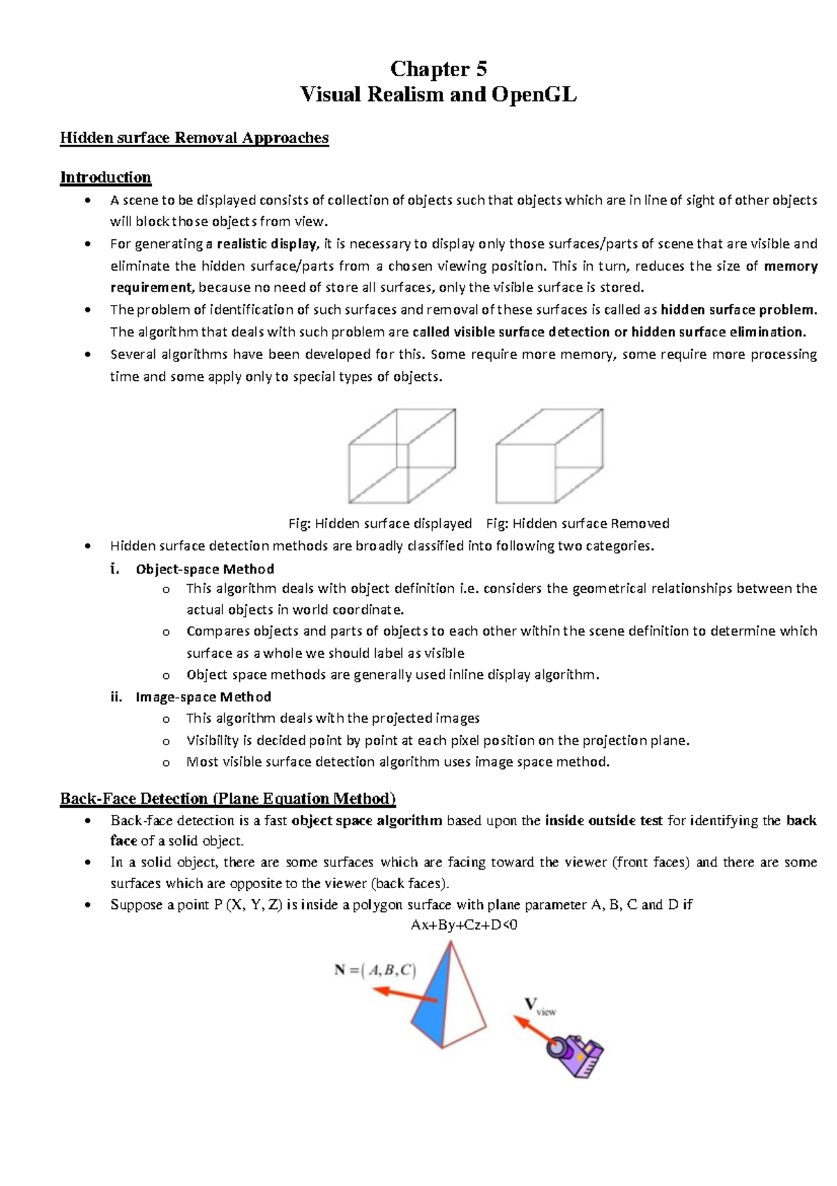 Unit5 Cgmm - Computer Graphics: Visual Realism & OpenGL Techniques ...