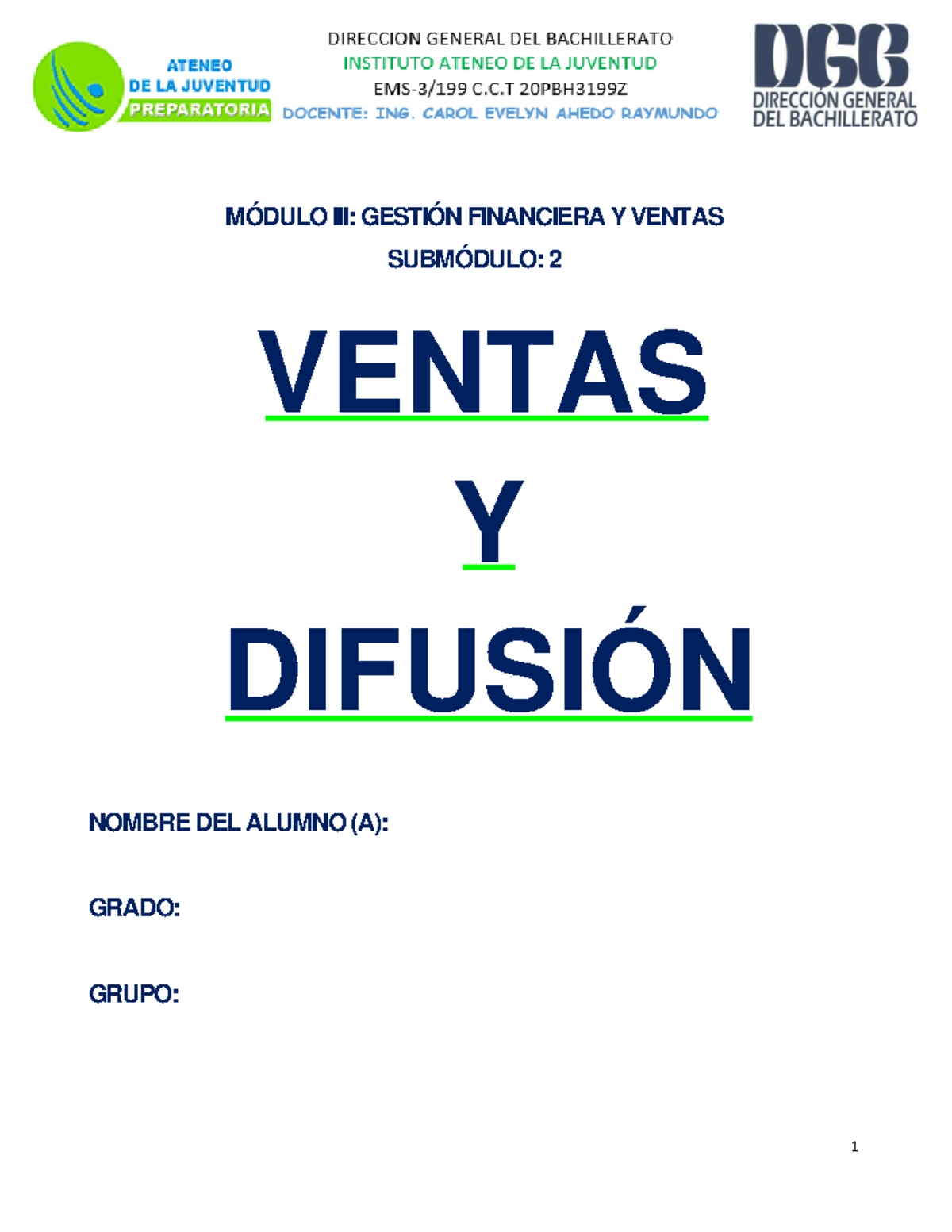 Apuntes de Ventas y Difusión - Módulo III: Gestión Financiera - Document Preview