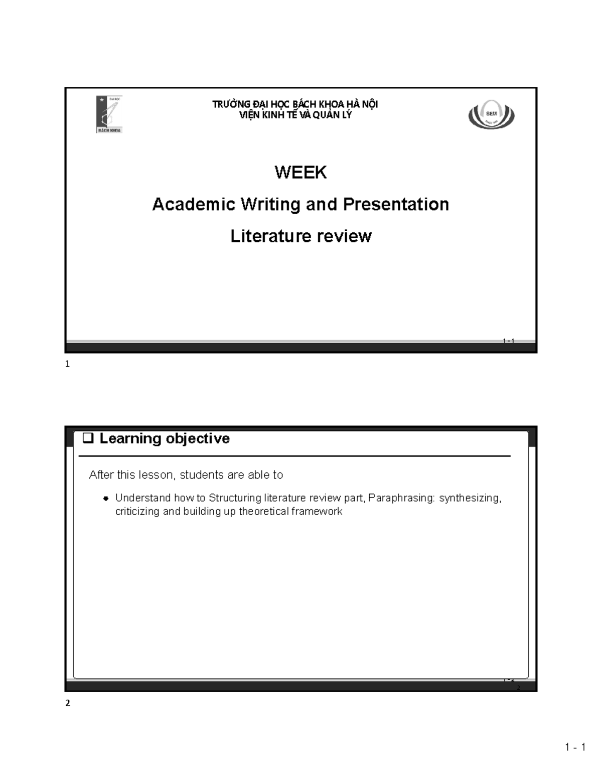 AWP Literature Review Guide: Structuring and Writing Tips - Studocu