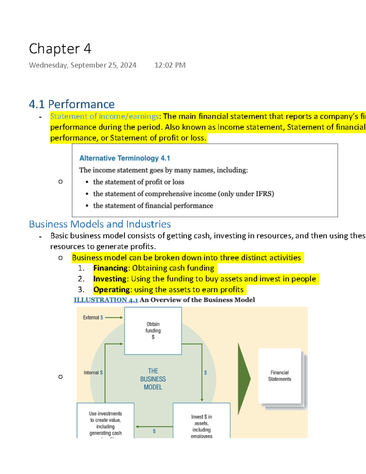 Chapter 4 - Financial Performance: Key Concepts and Analysis - Studocu