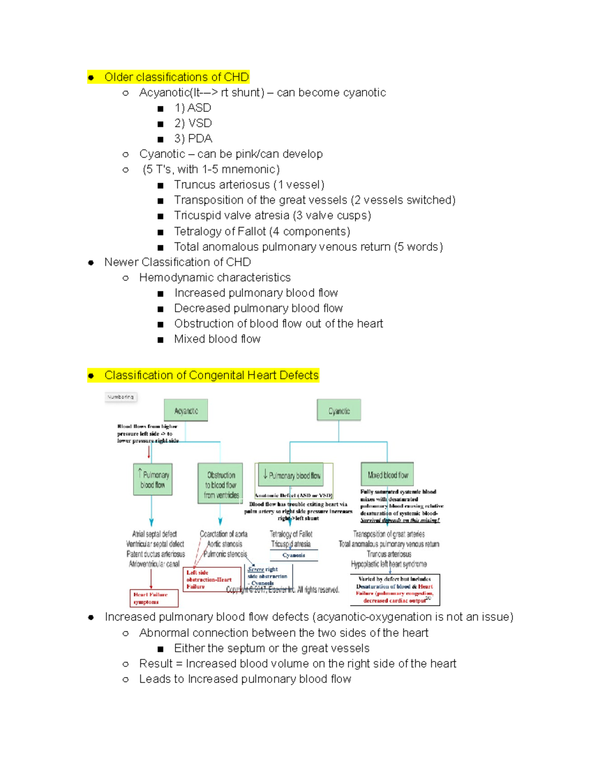 Comprehensive Overview of Congenital Heart Defects (CHD) - Studocu, image size:1200x1553