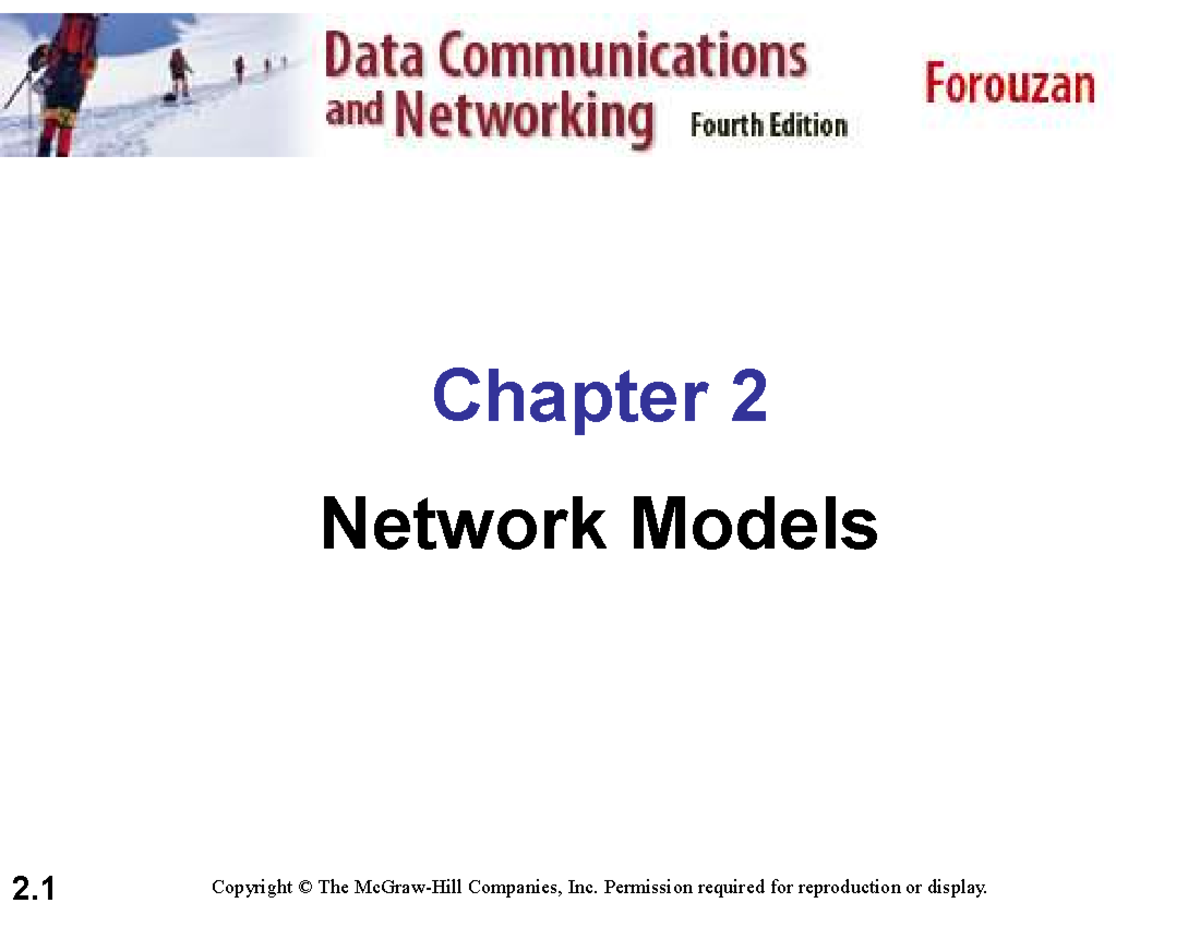 CN Chapter 2: Understanding Network Models and the OSI Framework - Studocu