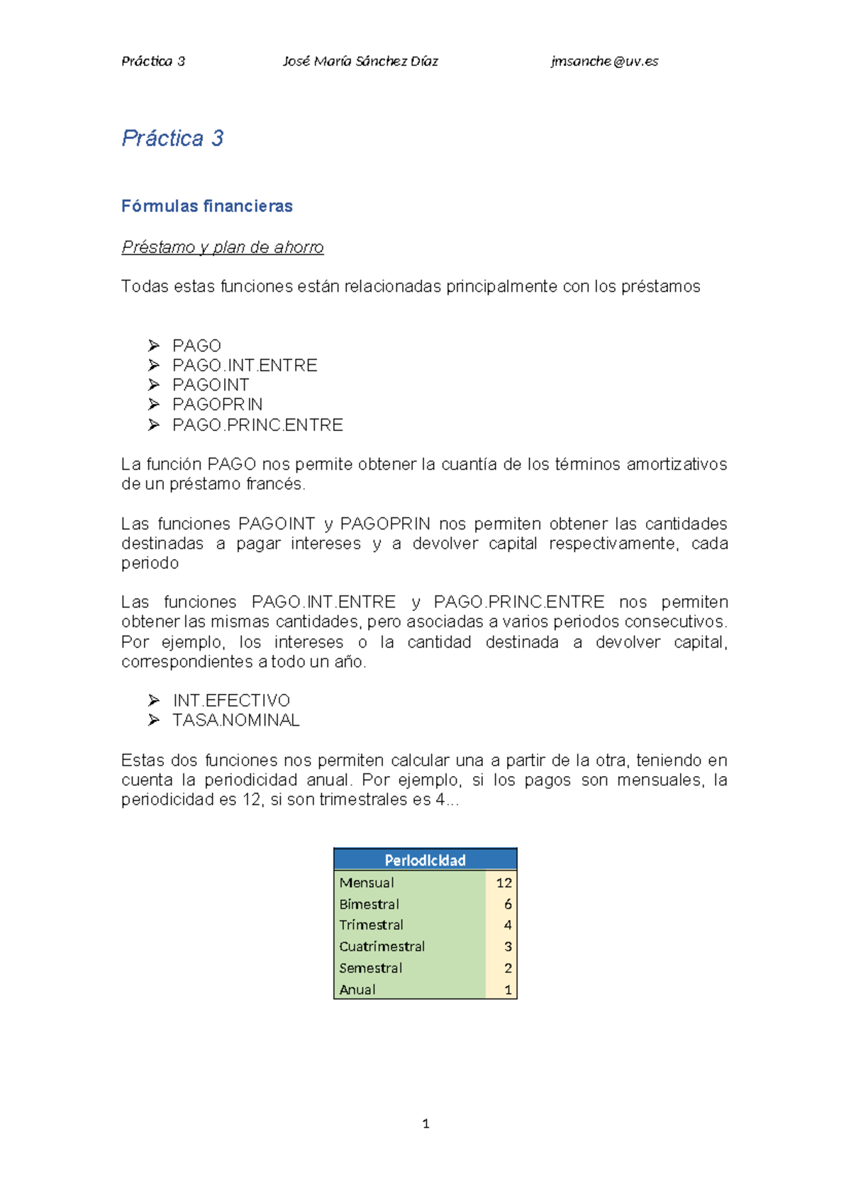 Práctica 3 2025 practica derecho 3 Práctica 3 Fórmulas financieras Préstamo y plan de ahorro