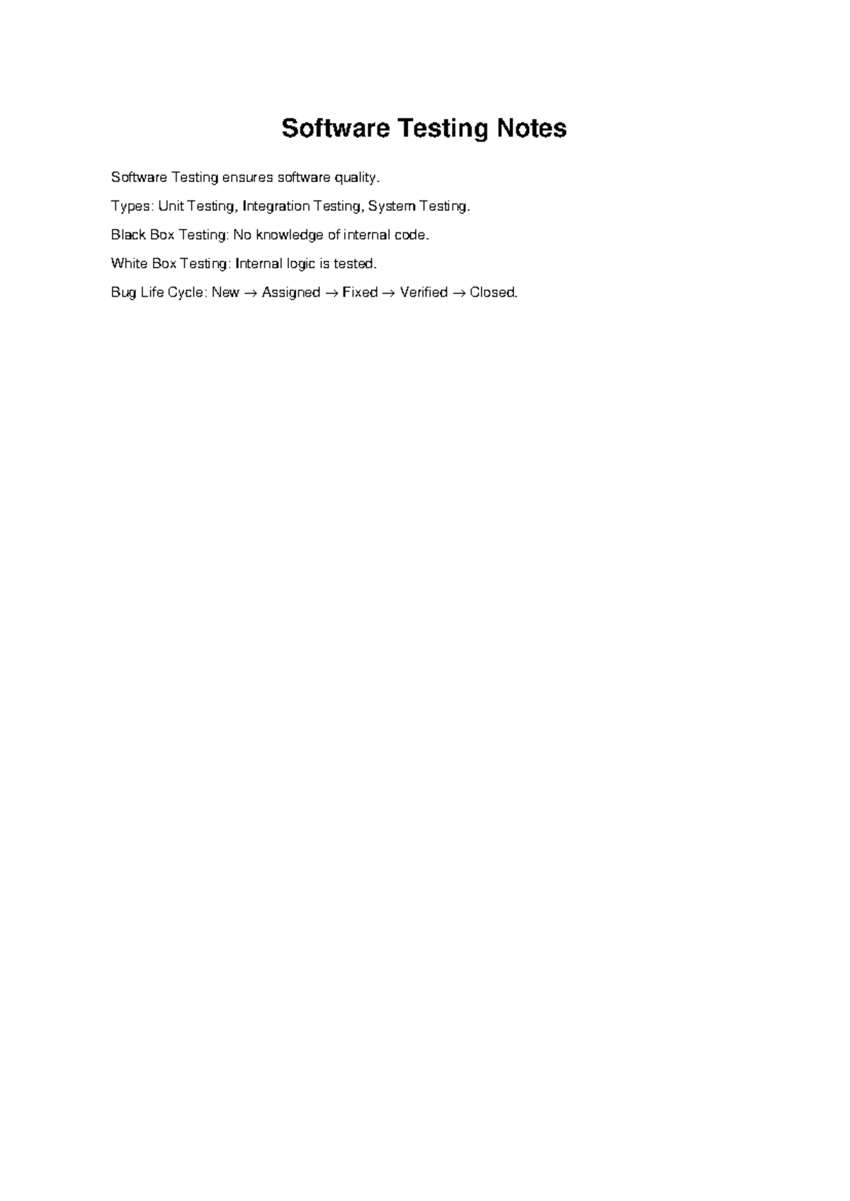 SQA Notes - sda - Fundamentals of Data Analytics - Software Testing ...