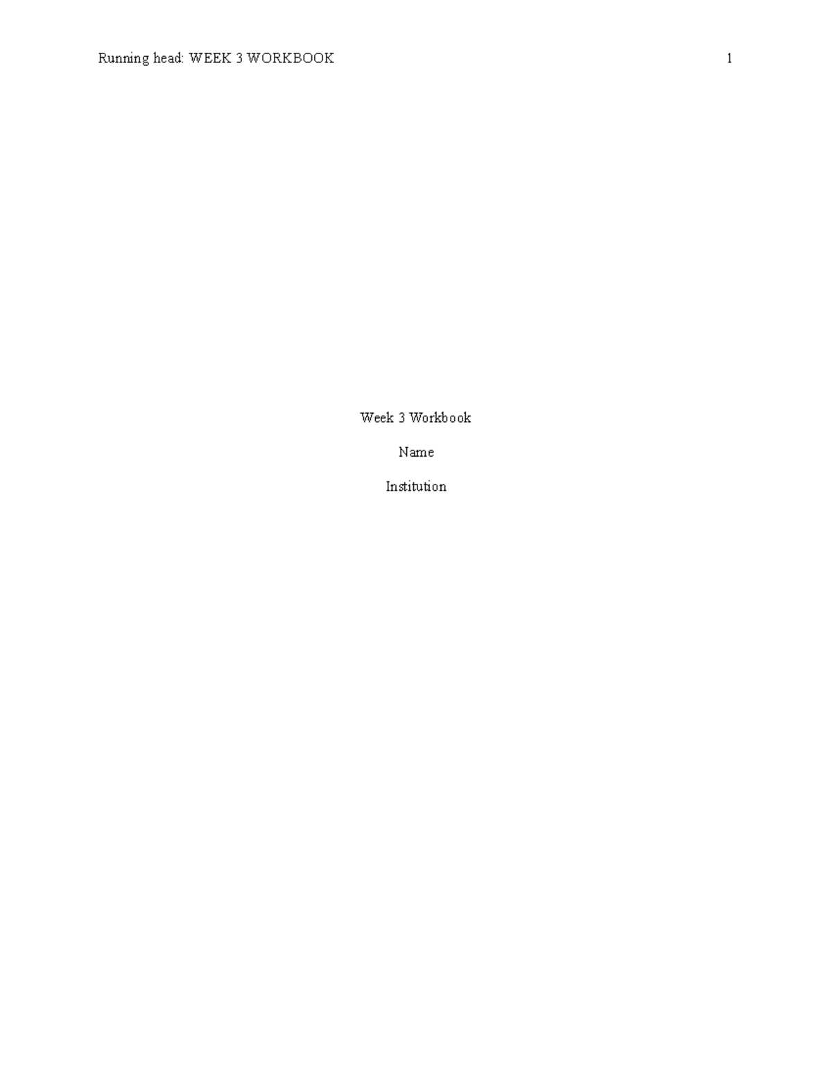HR Case Management Notes - Week 3 Workbook Insights - Studocu