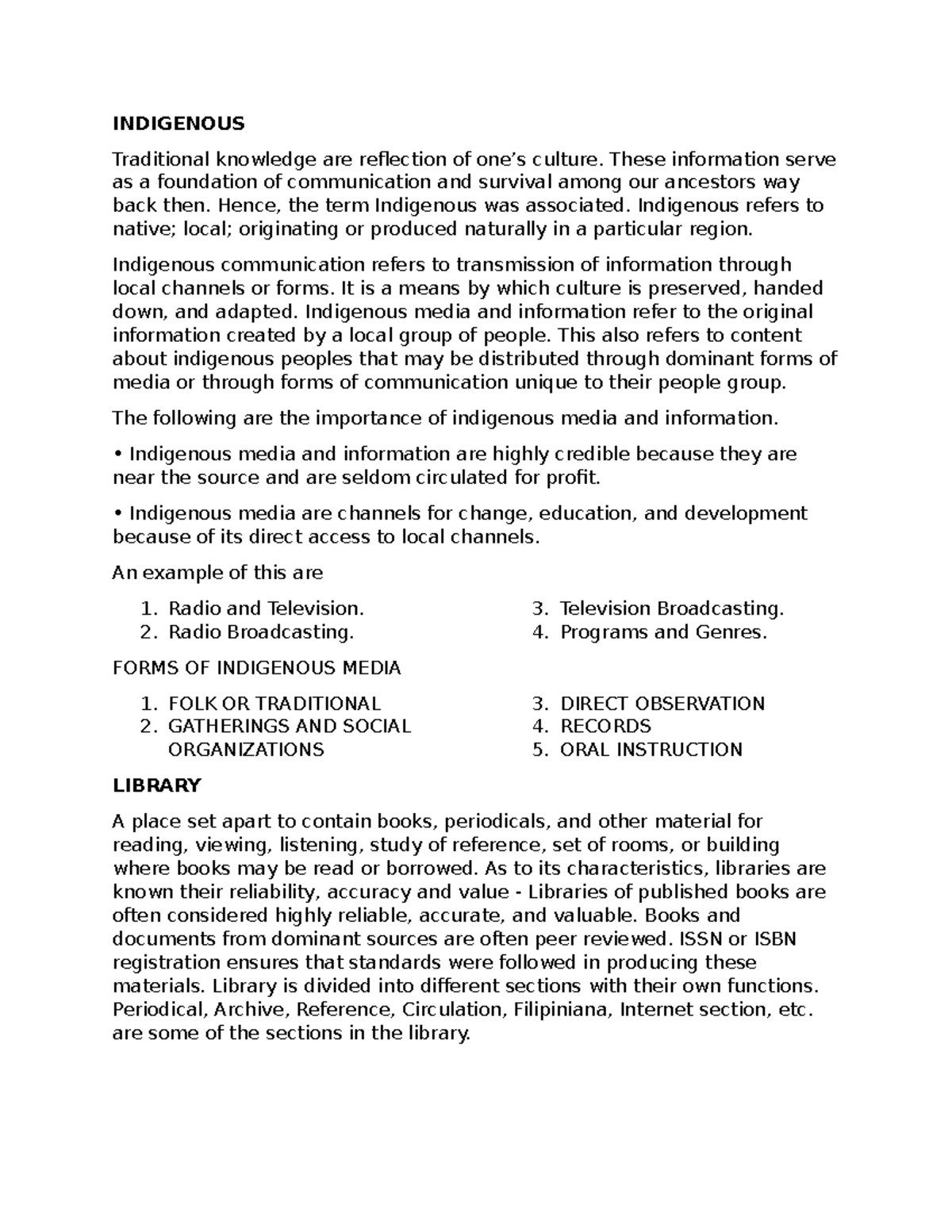 Indigenous Media & Info Literacy: Understanding Tradition ...