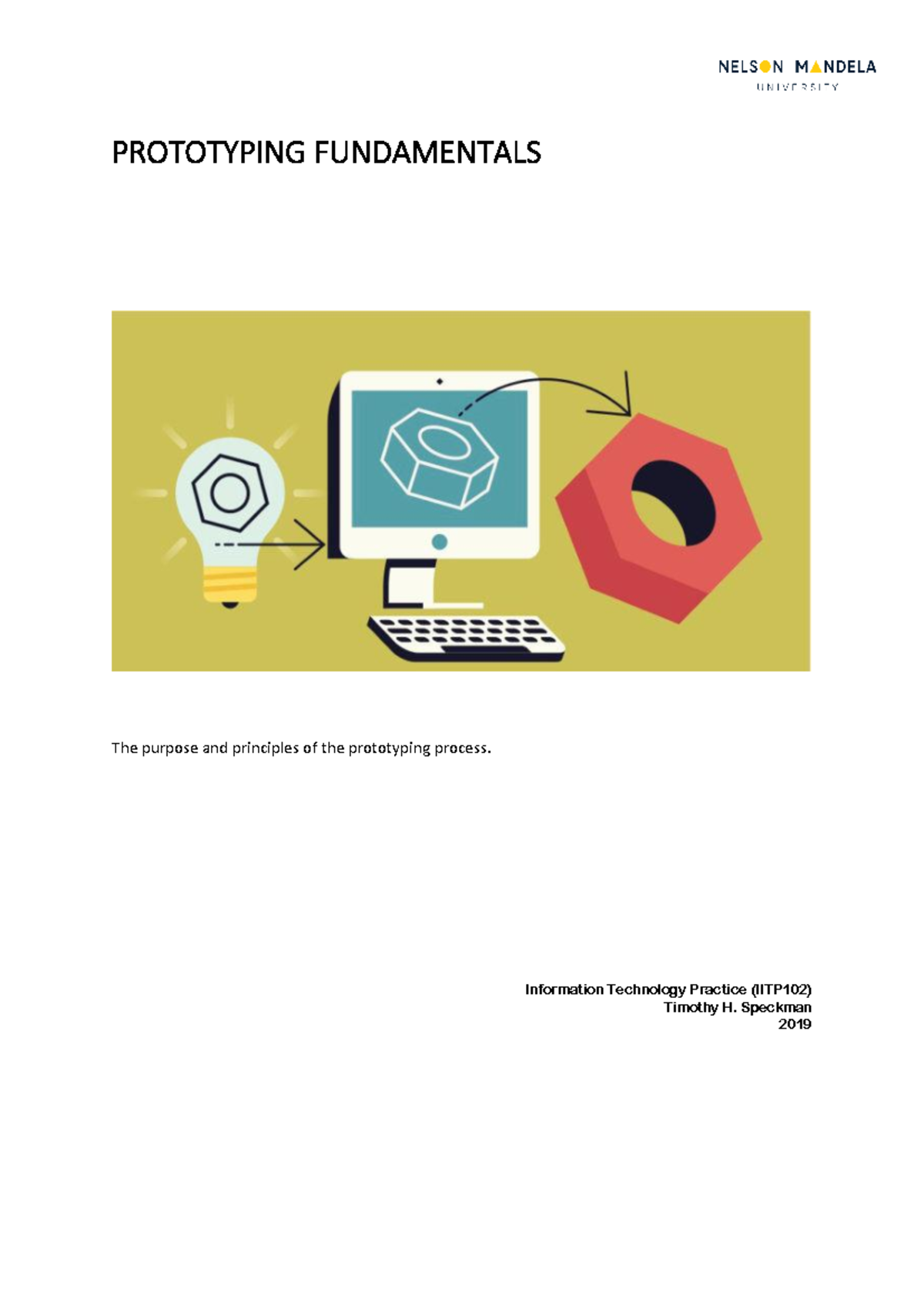 IITP102 Prototyping Fundamentals: Key Principles and Methodologies ...