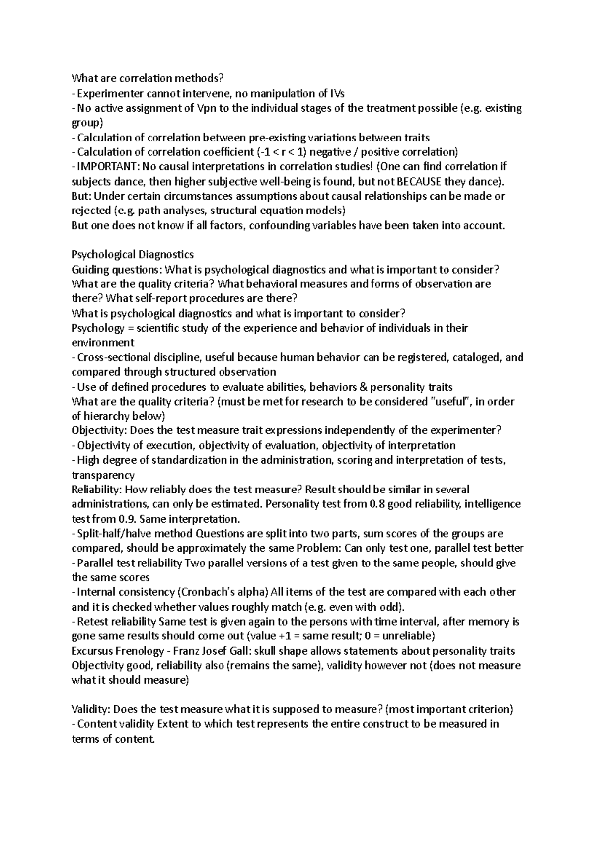 Correlation Methods in Psychological Diagnostics: Key Concepts ...