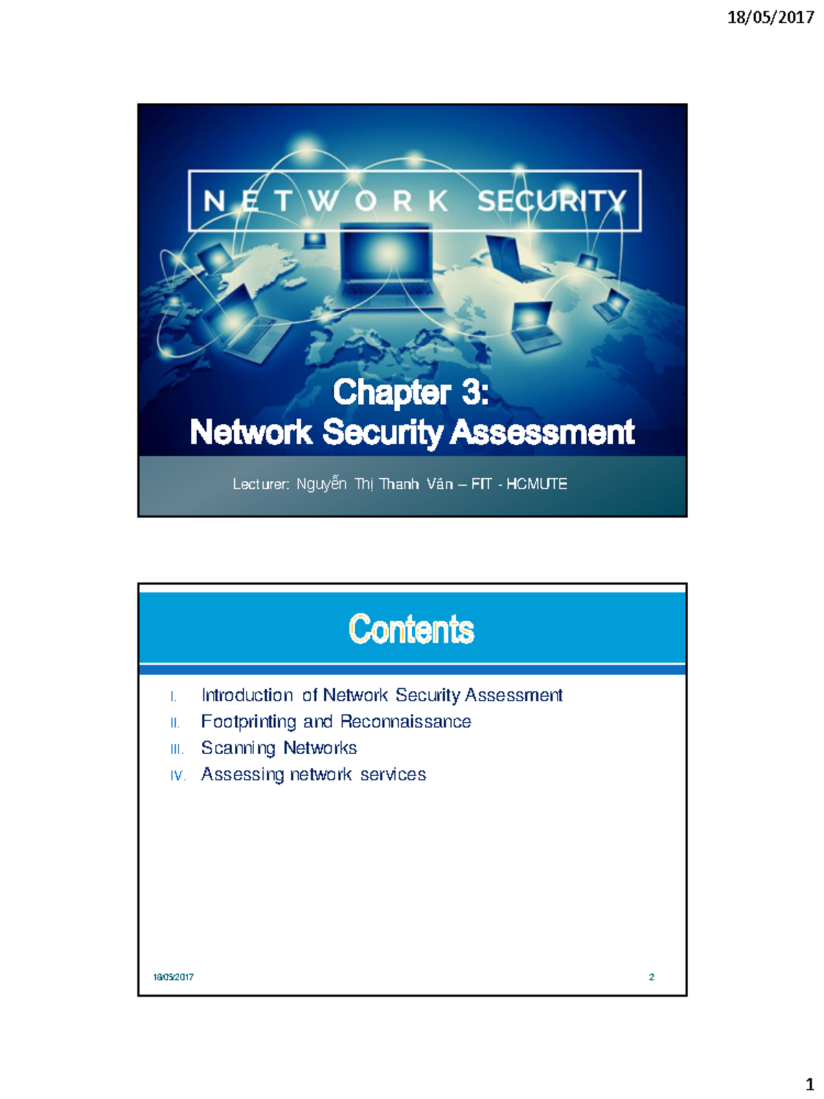 Chapter 3 - Network Analysis: Security Assessment Techniques (FIT ...