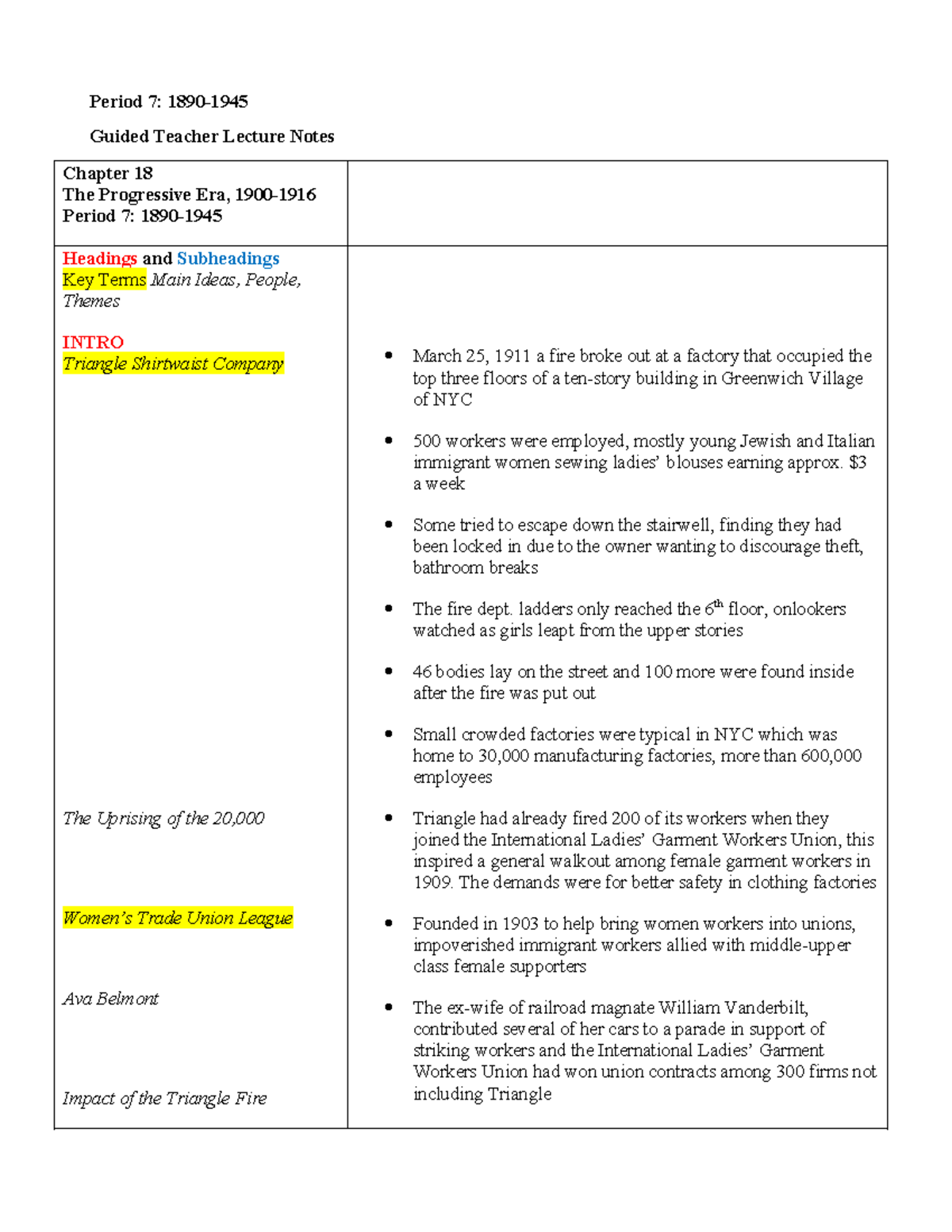 Apushgive Me Liberty Foner Chapter 18Teacher Lecture Guide Notes Period ...